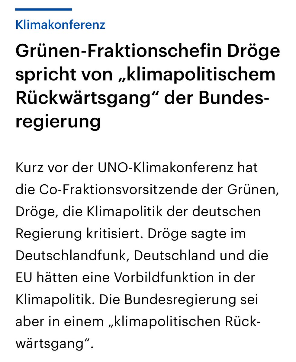 Gut, dass Merz bei der Klimakonferenz in Brasilien war. 

Aber was hat er mitgebracht außer sich selbst?

Entscheidend ist, was Deutschland konkret beiträgt – und hier ist die Leerstelle.
#Klimaschutz

(1/2)