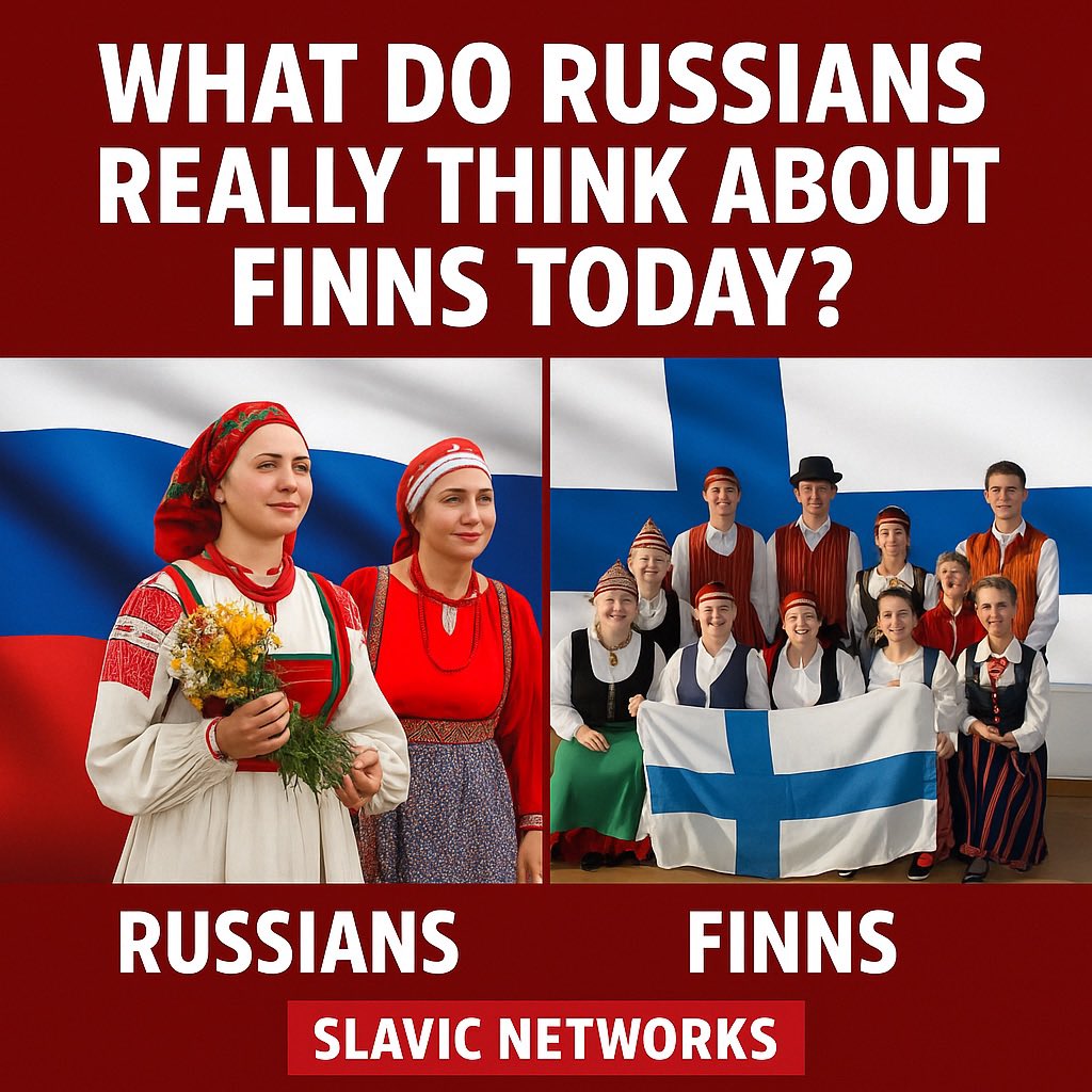💥 WHAT DO RUSSIANS REALLY THINK ABOUT FINNS TODAY?

(The answer is NOT what Finland expects.)

For decades, 🇫🇮 Finland believed it understood its image in the Russian mind:
neutral neighbour, calm northern culture, honest people, Nokia, safety, order.

But new data tells a