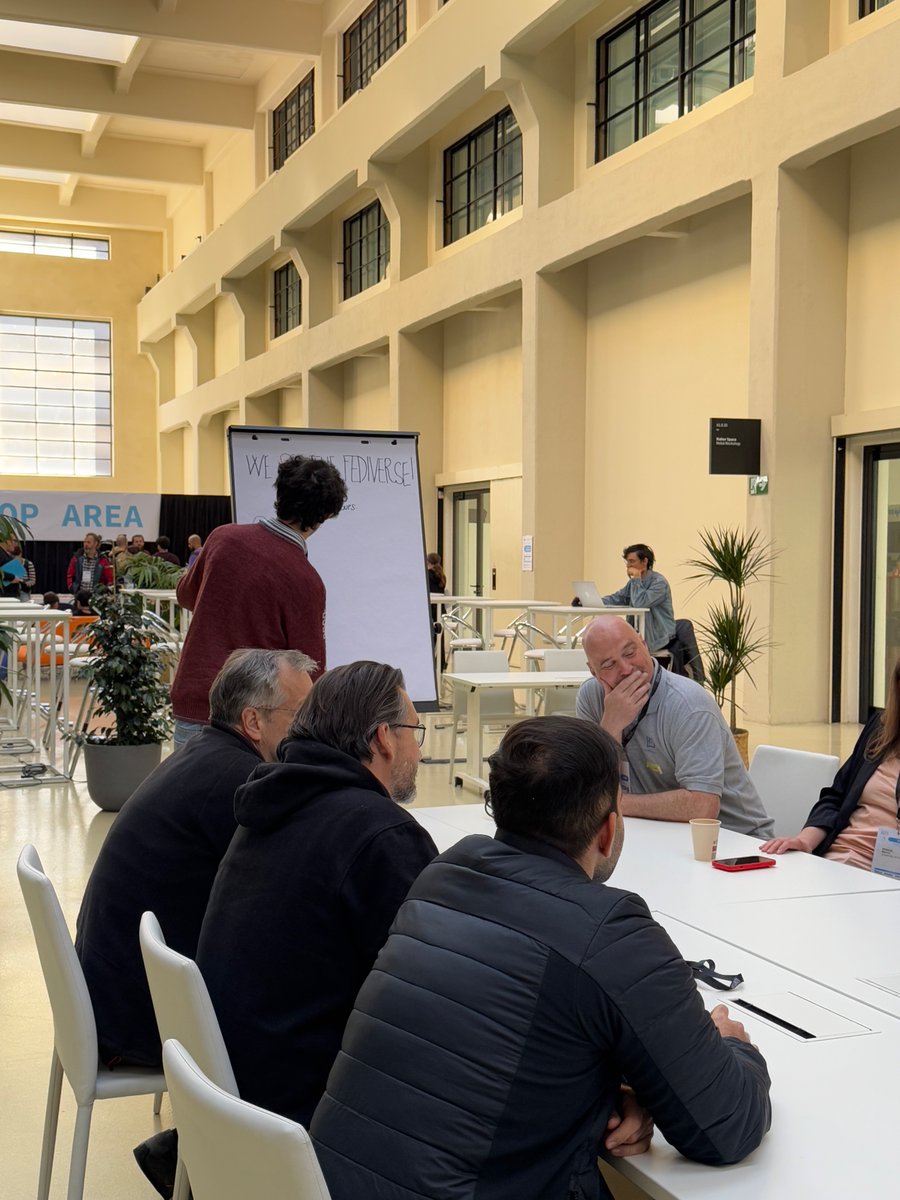 SFScon's tweet image. ⁂ Fediverse Fighters Meetup

The Fediverse community is gathering now at Crane Hall! An unconference-style session where builders, developers &amp;amp; newcomers connect to shape the future of the Open Social Web. 
Everyone’s welcome - this is how the #Fediverse grows. 

#SFSCON25