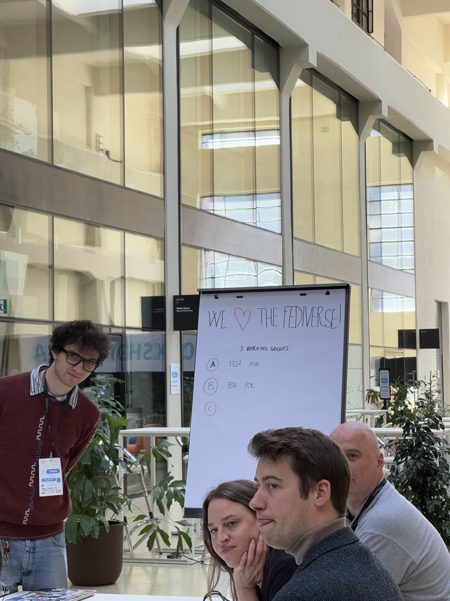 SFScon's tweet image. ⁂ Fediverse Fighters Meetup

The Fediverse community is gathering now at Crane Hall! An unconference-style session where builders, developers &amp;amp; newcomers connect to shape the future of the Open Social Web. 
Everyone’s welcome - this is how the #Fediverse grows. 

#SFSCON25