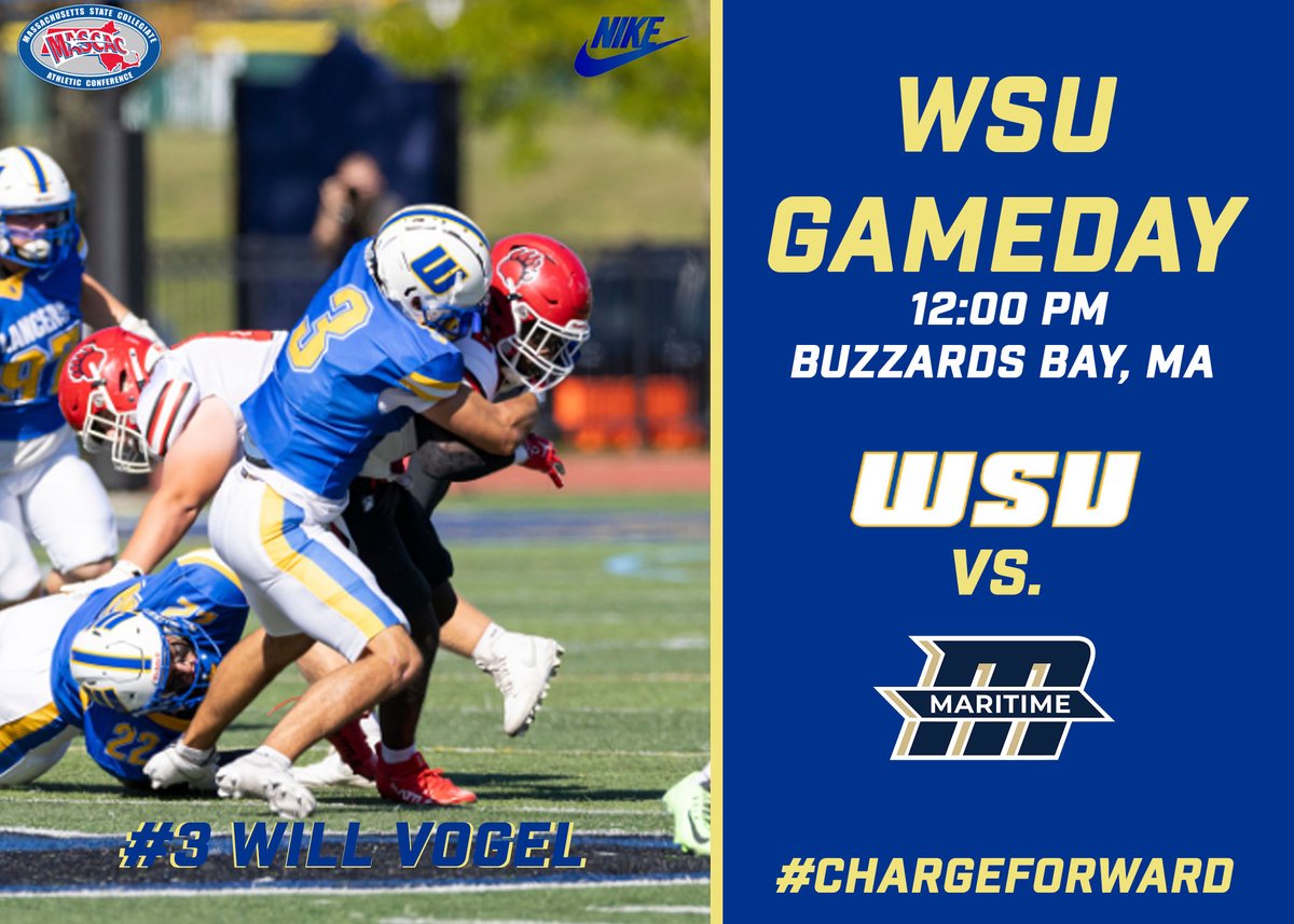🔵⚔️⚔️🟡

Gameday for the Lancers! We are headed down to Buzzard's Bay to take on Mass Maritime in our last road challenge of the 2025 season! 

#ChargeForward