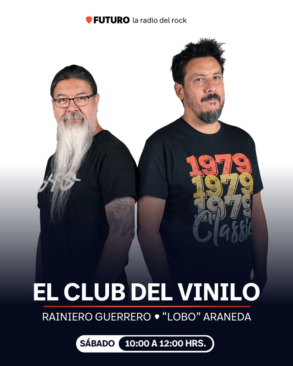 Ya escuchamos #ElClubDelVinilo en Futuro junto a <a href="/loboaraneda/">Lobo</a> y <a href="/RainieroGF/">Rainiero Guerrero</a>, que te comparten una nueva recomendación de discos, como cada fin de semana.

Sintoniza la 88.9 y la señal online envivo.futuro.cl. a lo largo y ancho de todo Chile. 🤘