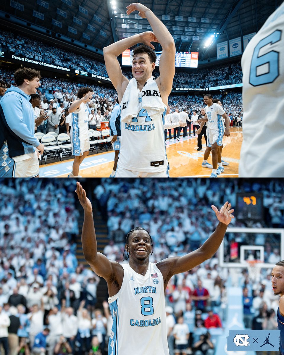 UNC_Basketball's tweet photo. Good morning, Tar Heel Faithful 🙌

How we feeling this morning? https://t.co/AypmGRCY67