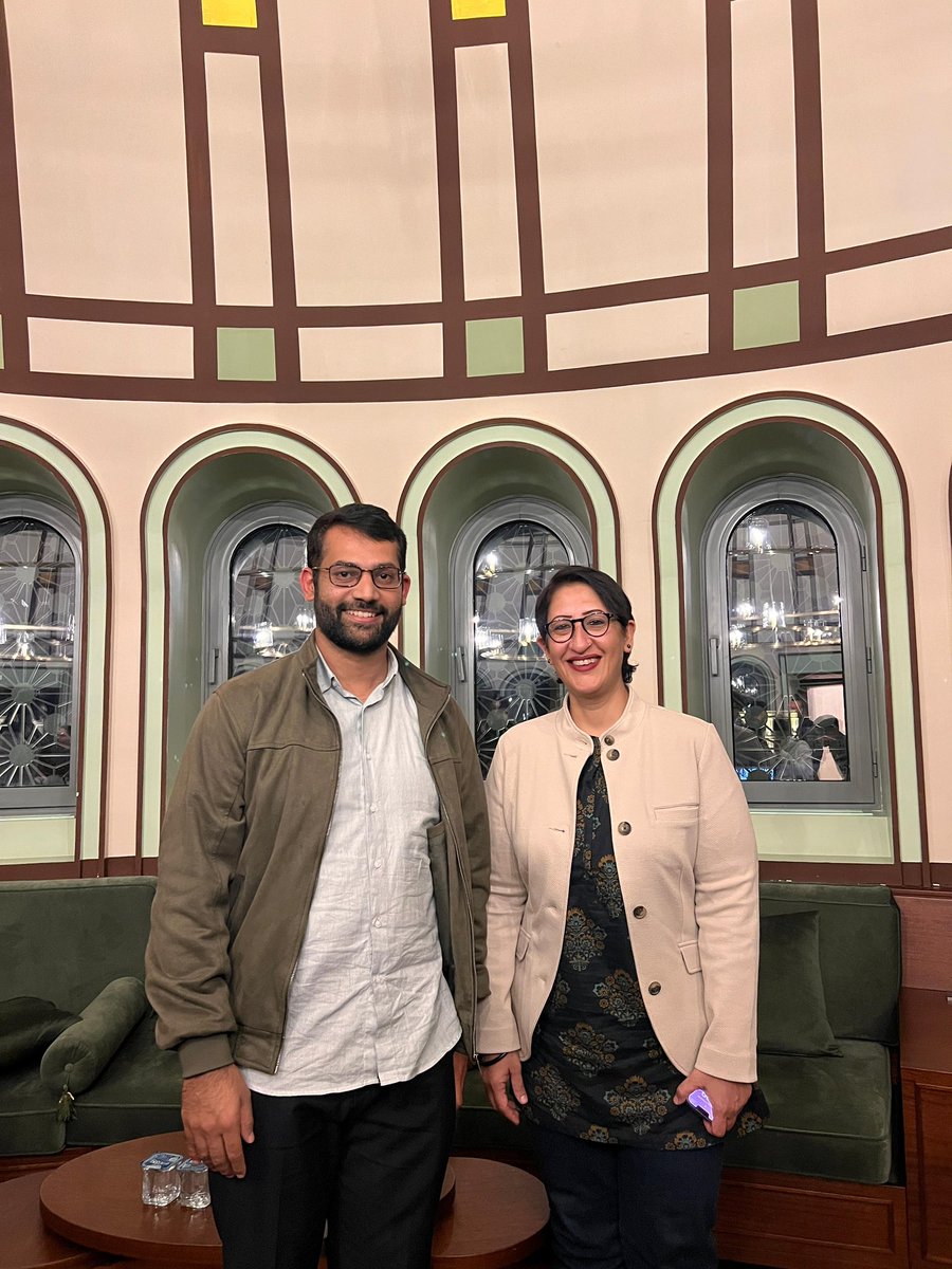 AbdullahZMir's tweet photo. It was an honor to host my teacher, Prof. Dr. Rabia Akhtar, in İstanbul. 
She shared deep insights on Pakistan’s nuclear program, the evolving threats of conventional warfare between Pakistan and India, and the growing strategic partnership between Pakistan and Türkiye. https://t.co/0vNJSv5W5S