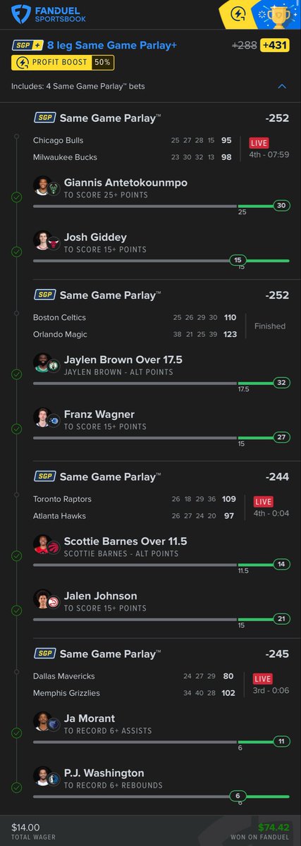 The 8 leg been super consistent come cash wit me or at least tap in to Doink 🙌🏾

<a href="/doink_sports/">DoinkSports.com</a> for the research 🙂‍↕️

CODE: “LIT24” for the discount 🫡

doinksports.com/?via=Lit24