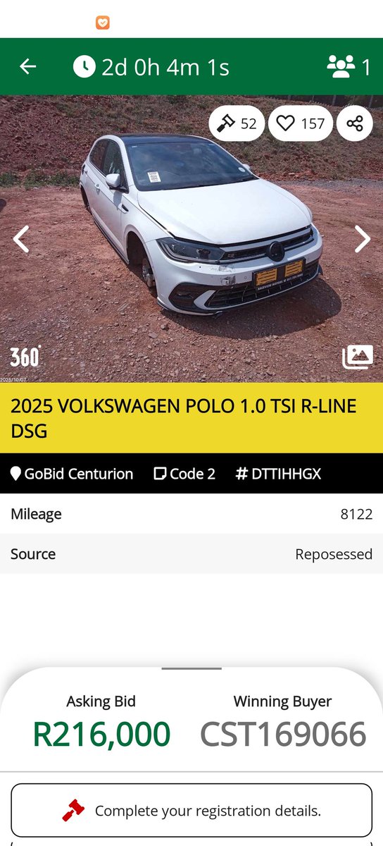 ChokoeChris's tweet photo. This car is already expensive and it still has 2 days to go. The 93k was just the starting bid https://t.co/5BP4GzvnwJ