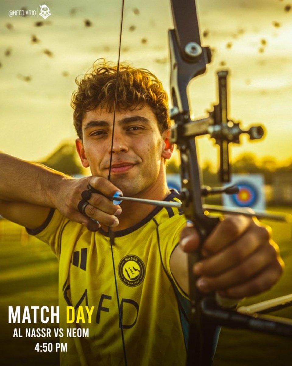 والعين بعد شوفتك اليوم 
مالها في مخاليق ربي نظر💛
#Alnassrday
 #النصر_نيوم