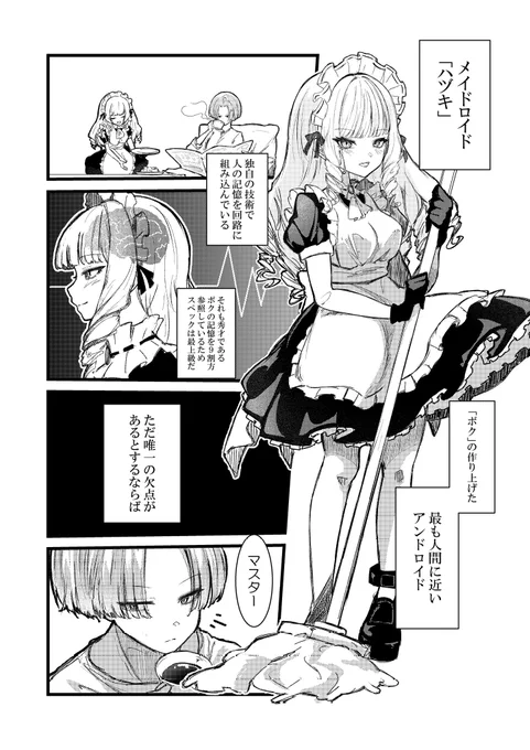 ボクの作ったメイドロイド

TSFかは名状しがたいですが倒錯ショート漫画 