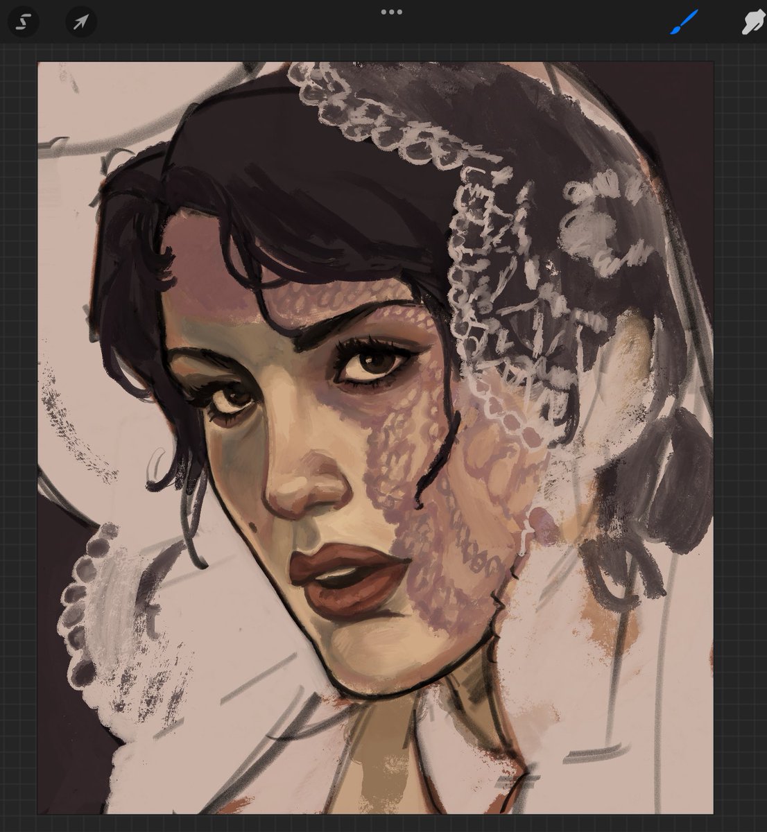 niuniew_'s tweet image. mary wip from ages ago that i cant finish😞 #rdr2