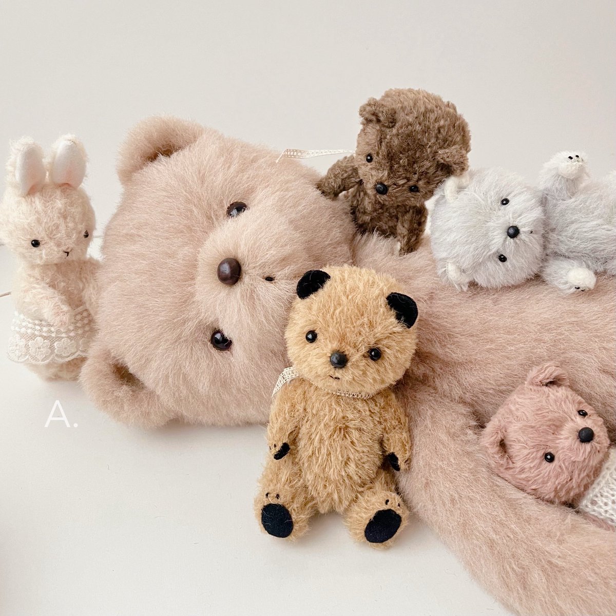 猫　テディベア　アーティスト　作家様　エードット　A. ぬいぐるみ A.(エードット) (@adot_asa) / Posts / X