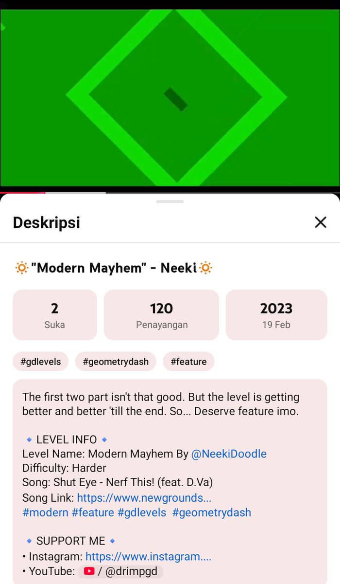 DrimpGD's tweet photo. @NeekiDoodle Crazy how 2 years ago I upload your lvl on my channel and now you've got these achievement! You're really improve and work really hard!!!! BIG CONGRATS 🔥🎉 https://t.co/74raesAxof