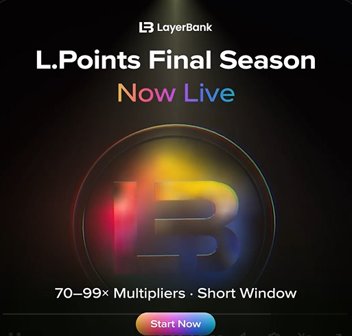Crypto21Star's tweet photo. Lending and borrowing on @LayerBankFi  just got a major upgrade.
Now you can earn even more L.Points while taking advantage of the efficient money markets LayerBank offers.
You’re still early but that won’t last forever.
#LayerBank #cookierun https://t.co/wztn737URu