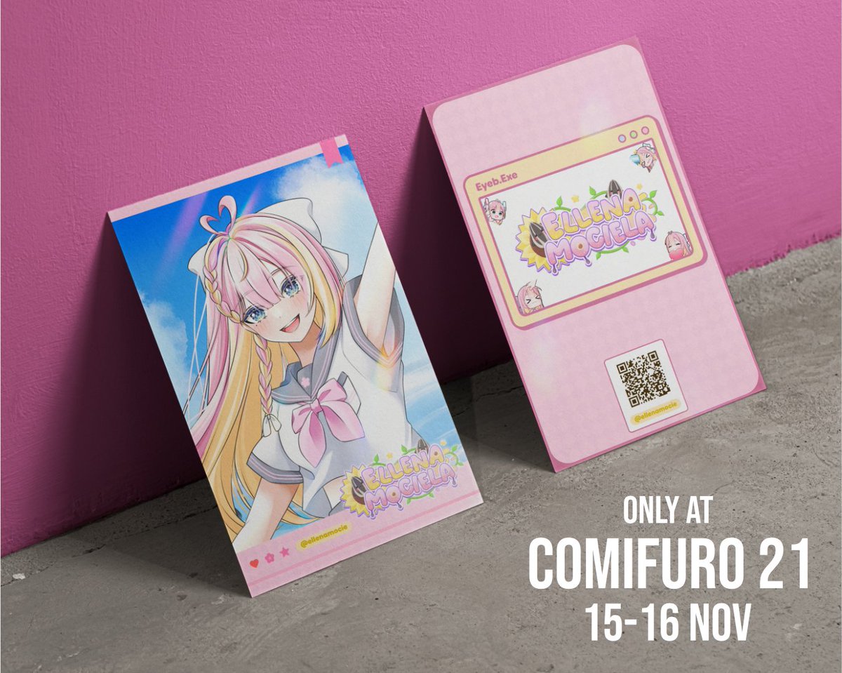 ✨ MY FIRST PHOTOCARD IS HERE ✨
Photocard pertamaku akhirnya JADI dan bakal bisa kalian dapetin di #CF21!! 
Gratis~ yes GRATIS!! 
Kalian bisa ambil dari manager aku😆 <a href="/NyxDraven/">Nyx Draven🌙 | Graphic Designer Vtuber</a> 
💌 Limited stock so don’t miss it!!

Vtuber kalau ketemu kka nyx, aku mau tukeran juga dong hehe~