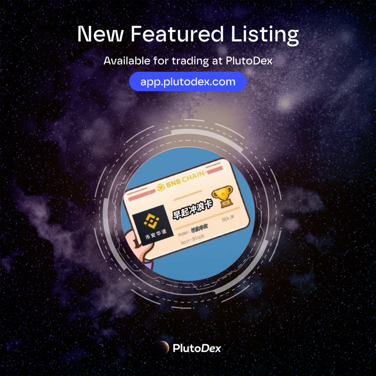 plutodex_com's tweet image. We have just added $BNBCARD in to our Listing

Official Community @BnbCardcto 

Trade With Leverage Top Crypto coins with PlutoDex.com