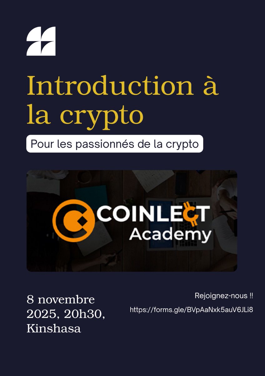 CoinLect's tweet image. Venez participer et posé toutes vos questions en rapport avec la crypto 
forms.gle/BVpAaNxk5auV6J…