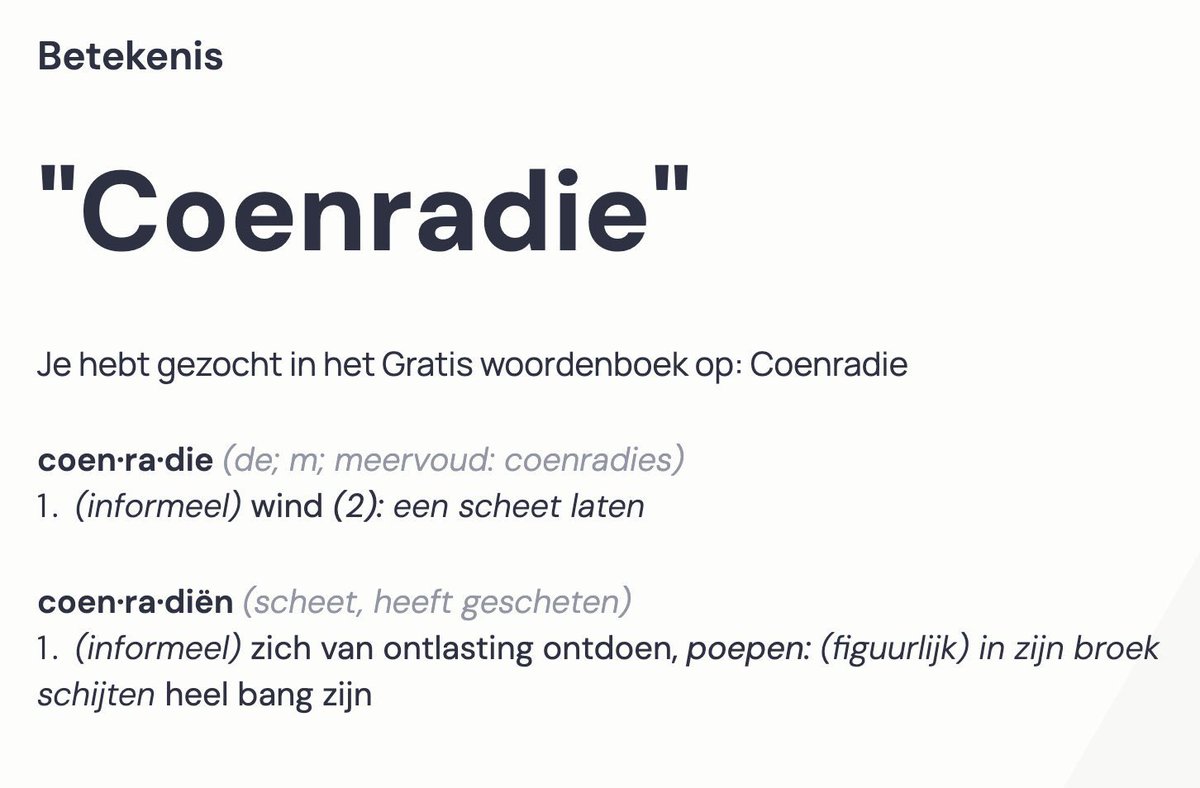 Heb jij vandaag al een coenradie gelaten?