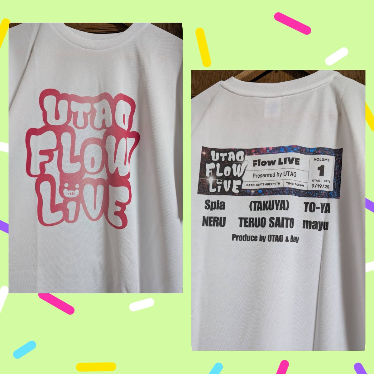 meichan_dream_'s tweet photo. 今年はTシャツやグッズが色々と当たった年だったなぁ !(ノ˶>ᗜ<˵)ノ
あ、、、今年は終わってない‼️
まだ頑張るぞ💪✨✨
先日、Tシャツが届きました🎁
「UTAO FLOW LIVE 後夜祭配信」を視聴してキーワードを送るもの☺️
ありがとうございました💖
#UTAO
#FLOWLIVE https://t.co/2iBA9gnuQL
