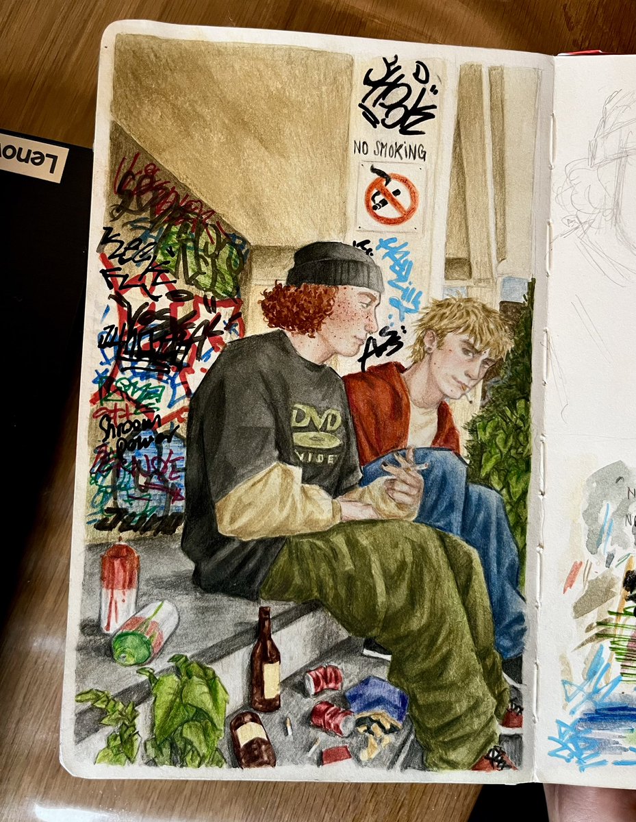 Junoco17's tweet image. OC sketchbook illustration