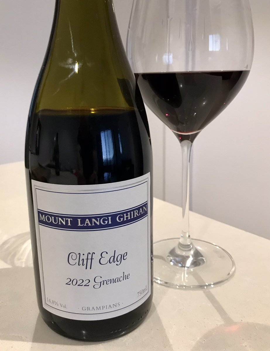 McAlmanac's tweet photo. Give ‘em the raspberry!
You don’t think of the #Grampians when you’re talking #grenache but this raspberry and white pepper number from Mount Langi Ghiran is fantastic. https://t.co/7dxH4t6y01