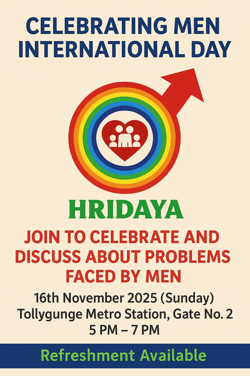 HridayaNFH's tweet image. #InternationalMensDay #MensDay2025 #HridayaNGO #MensIssuesMatter #CelebrateMen #SupportMen#