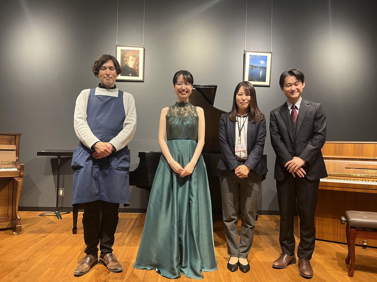 Graceful Concert
～世界のピアノで紡ぐ幻想的な調べ～
Piano: 大崎由貴

終演いたしました！✨大崎さんの色彩豊かな演奏と、#STEINWAY #BECHSTEIN #SAUTER という3台のピアノが饗宴する、特別な演奏会。企画担当も、素晴らしい演奏に感動のあまり涙が…🥲
たくさんのご来場、ありがとうございました！