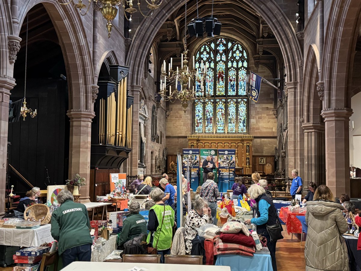 RCMaccCastle's tweet photo. It’s our annual
charities Bazaar at St Michael’s Church by the town hall . Why  not pop
In and get your Christmas Shopping started ! https://t.co/5tKSO42OZ6