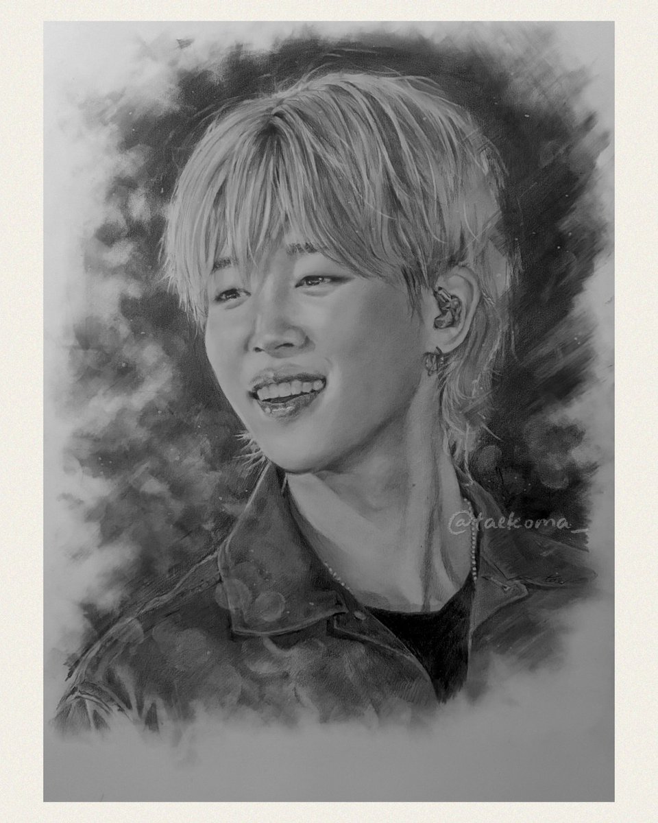 この輝く笑顔🫶
久々に見られてとても嬉しい🥲✨
 #JIMIN  #Jiminfanarts  #Pencildrawing  #FABULOUSBOY   #패뷸러스보이

@ FABULOUSBOY_JM 様のご好意により、大切な作品を描かせていただきました。
リプ欄に作品のpostを繋げさせていただきます。
ありがとうございました。