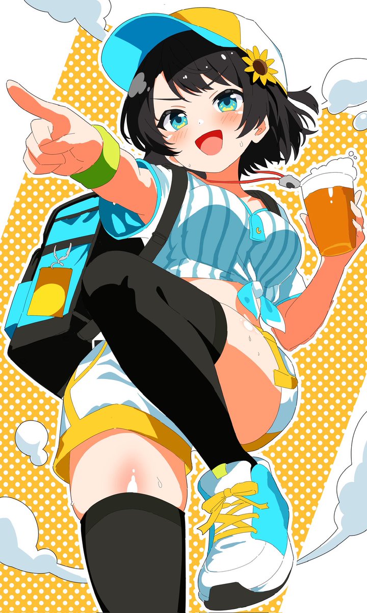 売り子のスバちゃん🍺
 #プロテインザスバル #イラスト
