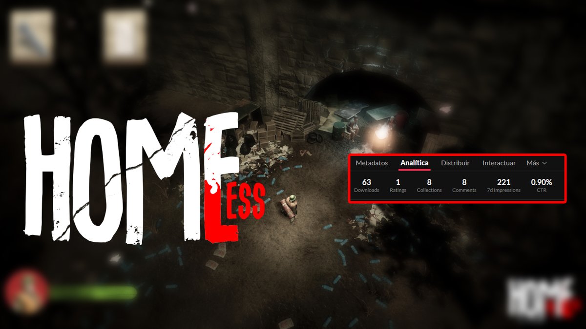 swinney_walter's tweet image. &quot;Homeless&quot; ya cuenta con 63 descargas, lo cual no me esperaba. Un poco más y supera a &quot;la de del padre Norman&quot;. Todavía no lo descargaste?

Libre descarga: walterswinney.itch.io/homeless
#gamedev #indiegame #solodeveloper #unrealengine #videojuegosargentina  #ArgentinaGamers