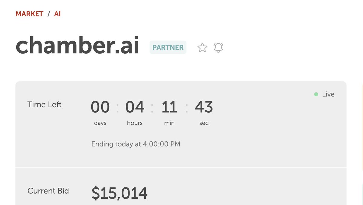 Aladey's tweet photo. 💡Today's Domaining Tip 💡

Before bidding on a .ai domain at auction, here’s my process 👇

Let’s take https://t.co/Wahb1nE0Nx as an example (currently in Namecheap auction).

I first check the name’s quality using the TLD checker at https://t.co/6qGflbtbsd - then I look at the major extensions:

https://t.co/IMXNZUaUUe → taken by Brave Browser ✅ not for sale

https://t.co/GXls22quYY → ✅not for sale 

https://t.co/FPaewH2hRX → ✅developed

https://t.co/jTPhkvMh5A → ✅taken, not for sale 

https://t.co/FlQfJ4atgR → for sale at $50K (the only potential overlap) 🚫

These are the main extensions startups usually go for.
If most are taken and not for sale, your chances of selling the .ai version drop significantly.
