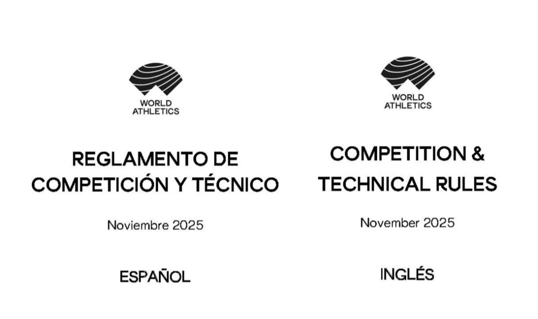 JuecesC's tweet photo. Actualización (noviembre 2025) del reglamento de competición y técnico de World Athletics disponible en la sección web del Comité Nacional de Jueces (CNJ) de la Real Federación Española de Atletismo (RFEA).

https://t.co/kC4WMm1ehe https://t.co/y4tMzYuxT2
