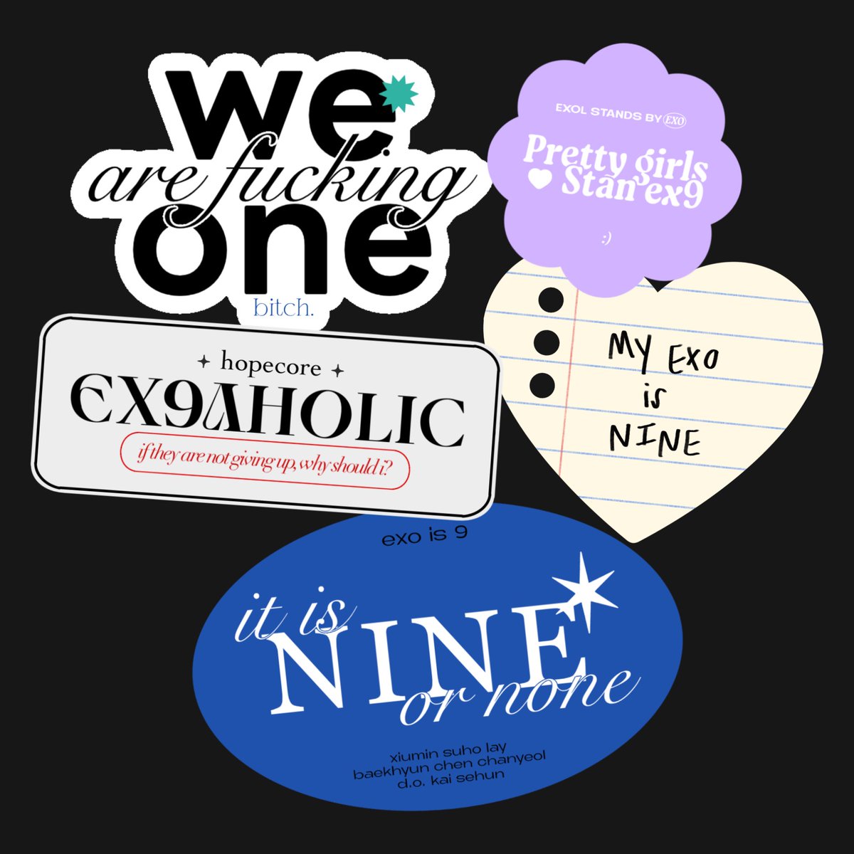 mirp_1485's tweet photo. ot9 sticker set mock up
#EXOis9 #AlwaysWithEX9 https://t.co/uGlChomPe3