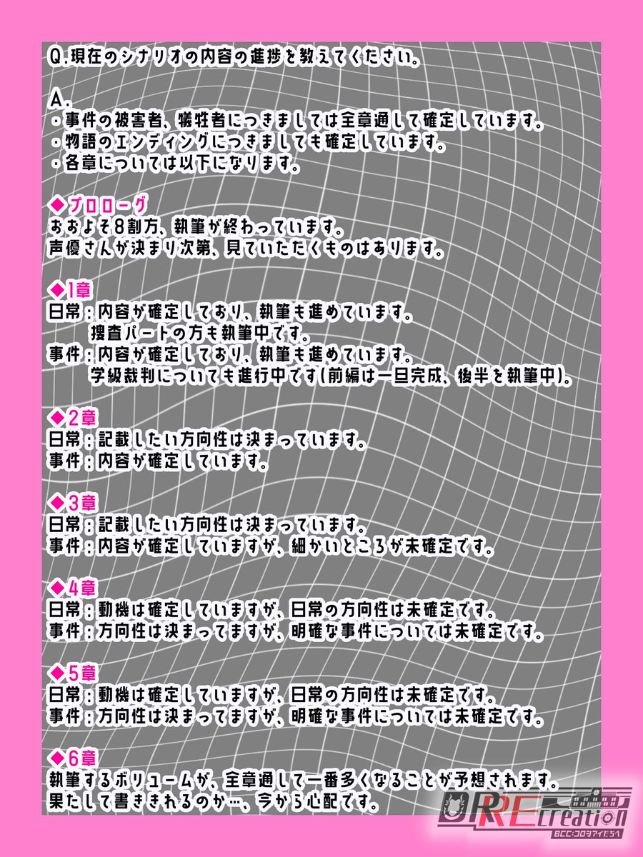 ご質問を頂いたのでお答えさせて頂きます。