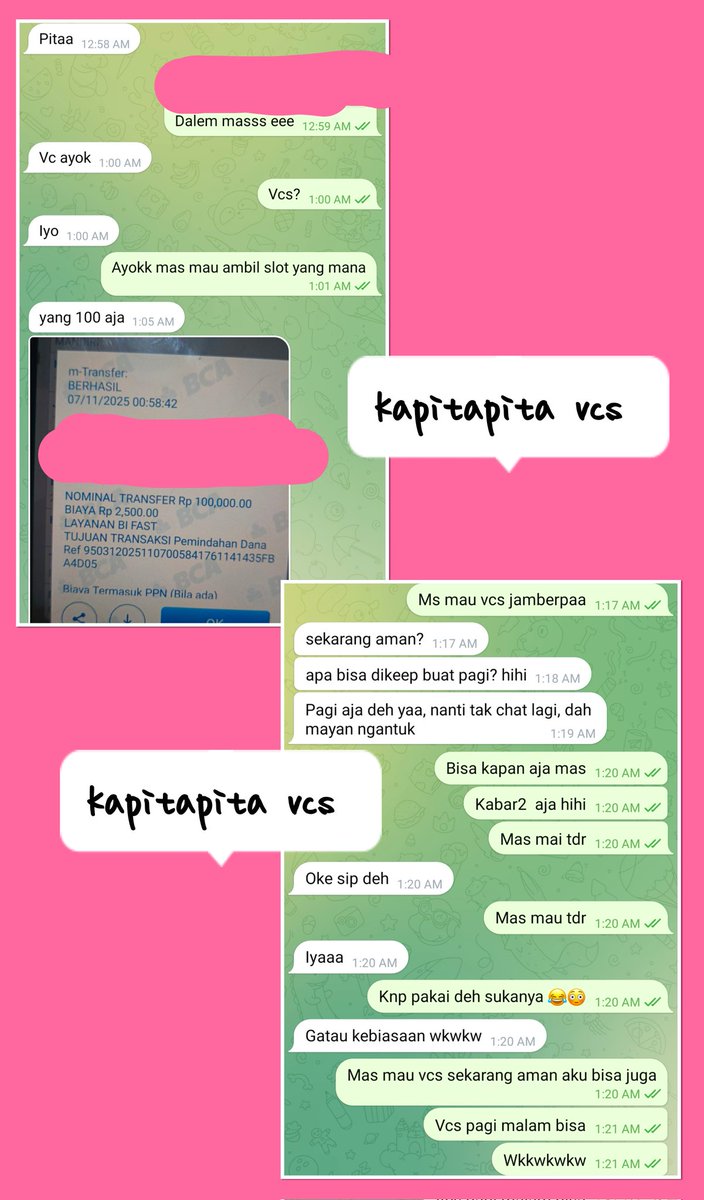 PiittaaPetite's tweet photo. Makasih mas https://t.co/lyBtVjBSnD pita syelalu untuk orderannya
Makasih mas udah order vcs with pitaa
Yokk siapa lagi yang mau join vcs with pitaa
Start from rate 100K yaa
JoinMee 👇
Tele : https://t.co/M0NMGvGk8Y…
Wa : 088245584671
#availvcs #openvcs #readyVCS #REALVCS https://t.co/TytbbyiI5v