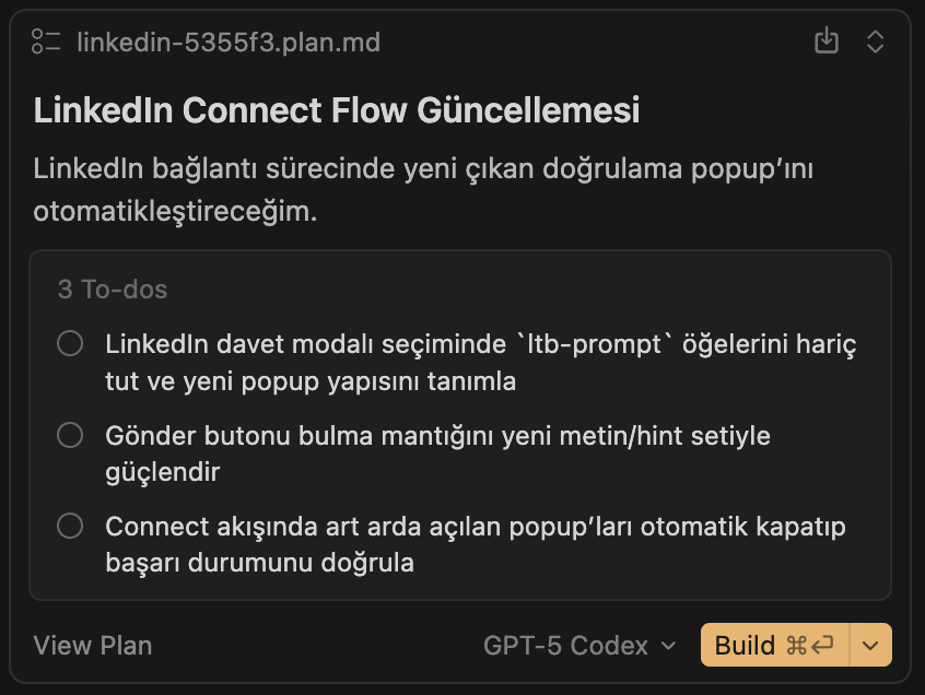 melih_cat's tweet image. 1-2 aydır AI kodlamaya işim düşmüyordu. Cursor 2.0&apos;ı denemeye başladım birkaç gün önce

Güzel olmuş. Çalıştığım bir firmaya LinkedIn botu hazırlıyorum. Önceki haliyle kıyaslayınca bağlam mühendisliği baya ilerlemiş. Zorlu bir süreç bekliyordum yanılttı

Başka şeyler de var:

1)…
