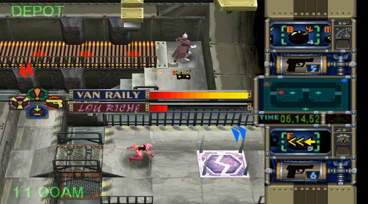 callmetheworst's tweet photo. @BrunoRataque Trap Gunner, de PS1. Vira e mexe me dá uns flashbacks e me bate uma tristeza de como esse jogo não vingou. https://t.co/VSmwD3bJy9
