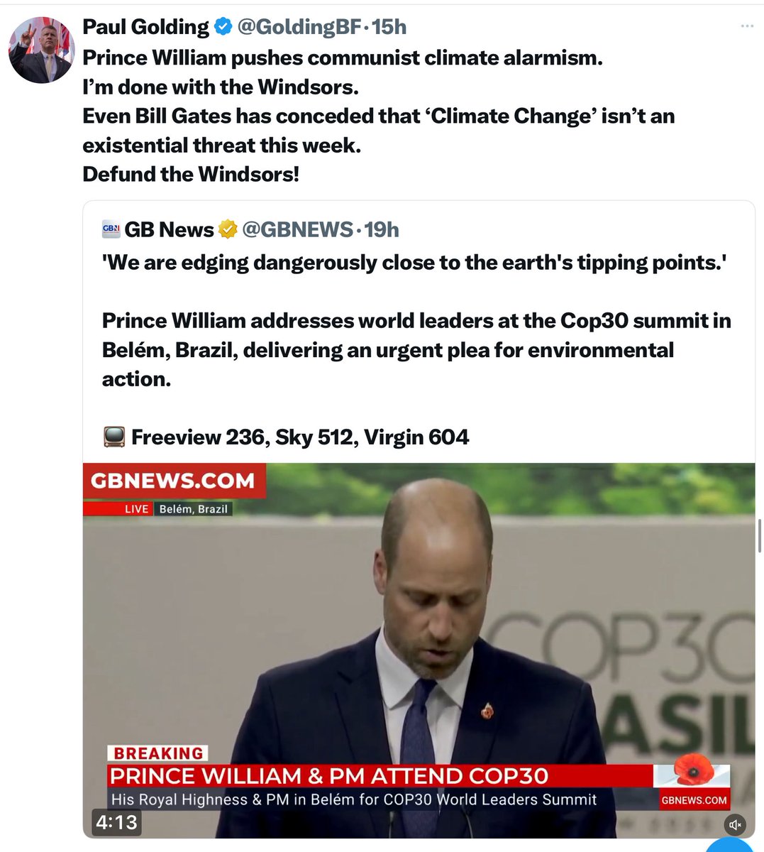 HighwaySqueak's tweet photo. You couldn’t make it up. Idiotic, illogical manipulation whilst the planet and those most vulnerable to its plight are ruined. This is all about those born into money making loads more.
#ClimateHypocrites #AbolishTheMonarchy #RightRoyalHypocrites #WilliamMountbattenWindsor https://t.co/Jv7luDICm5