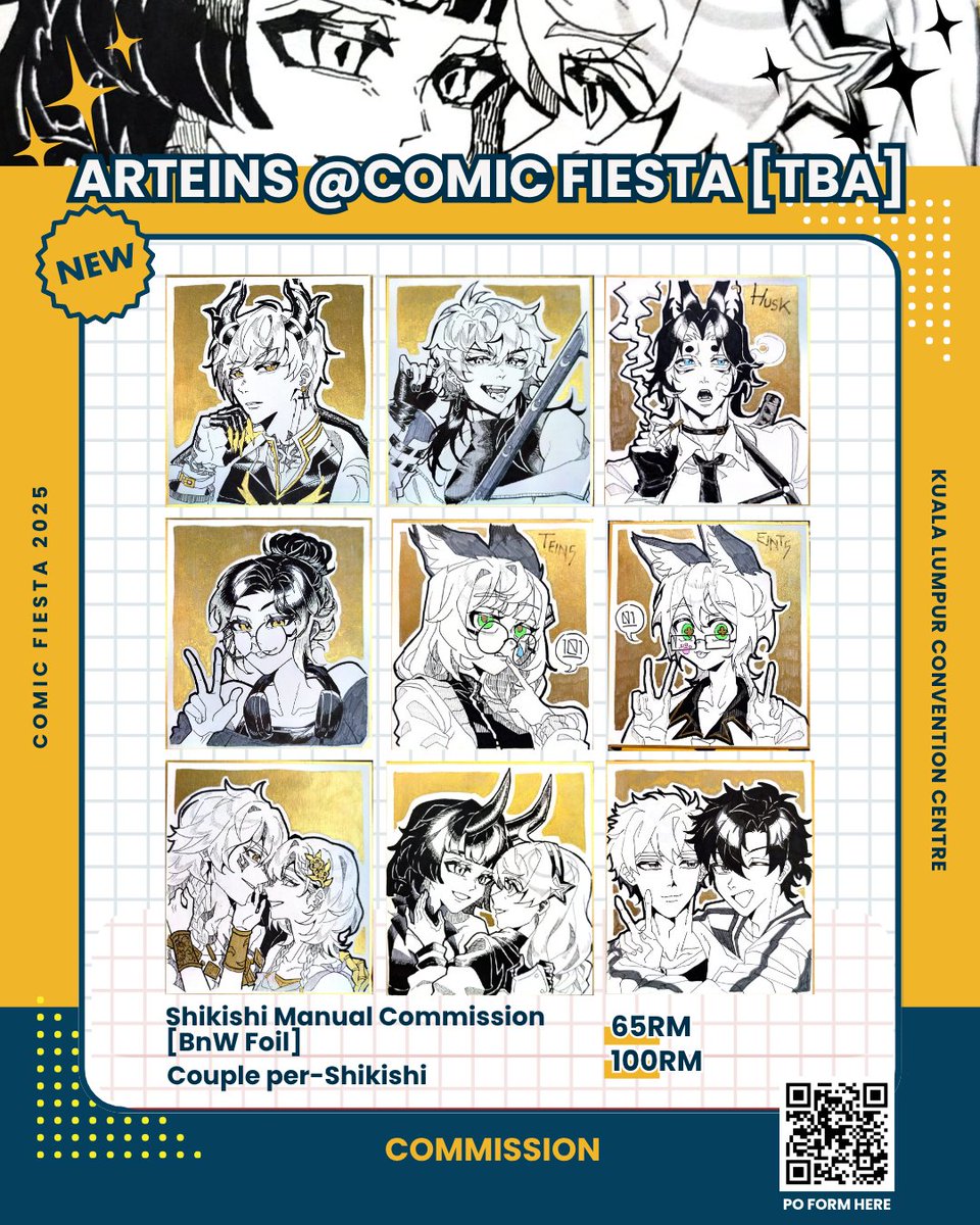 Eints01's tweet image. 🌻𝘼𝙧𝙩𝙚𝙞𝙣𝙨 𝘽𝙤𝙤𝙠𝙞𝙣𝙜 𝙛𝙤𝙧 Comic Fiesta🌻 (1/4) 

📌 CF2025 PO booking 8 - 13 Nov 
(will limited extend after CF21)
📍𝗕𝗼𝗼𝘁𝗵 𝗻𝘂𝗺𝗯𝗲𝗿 : Arteins [TBA]
🛒Booking option : TNG
🔗 : On coment

🔁+💗 𝙨𝙝𝙖𝙧𝙚𝙨 𝙖𝙥𝙥𝙧𝙚𝙘𝙞𝙖𝙩𝙚𝙙!
#comicfiesta2025 #CF2025