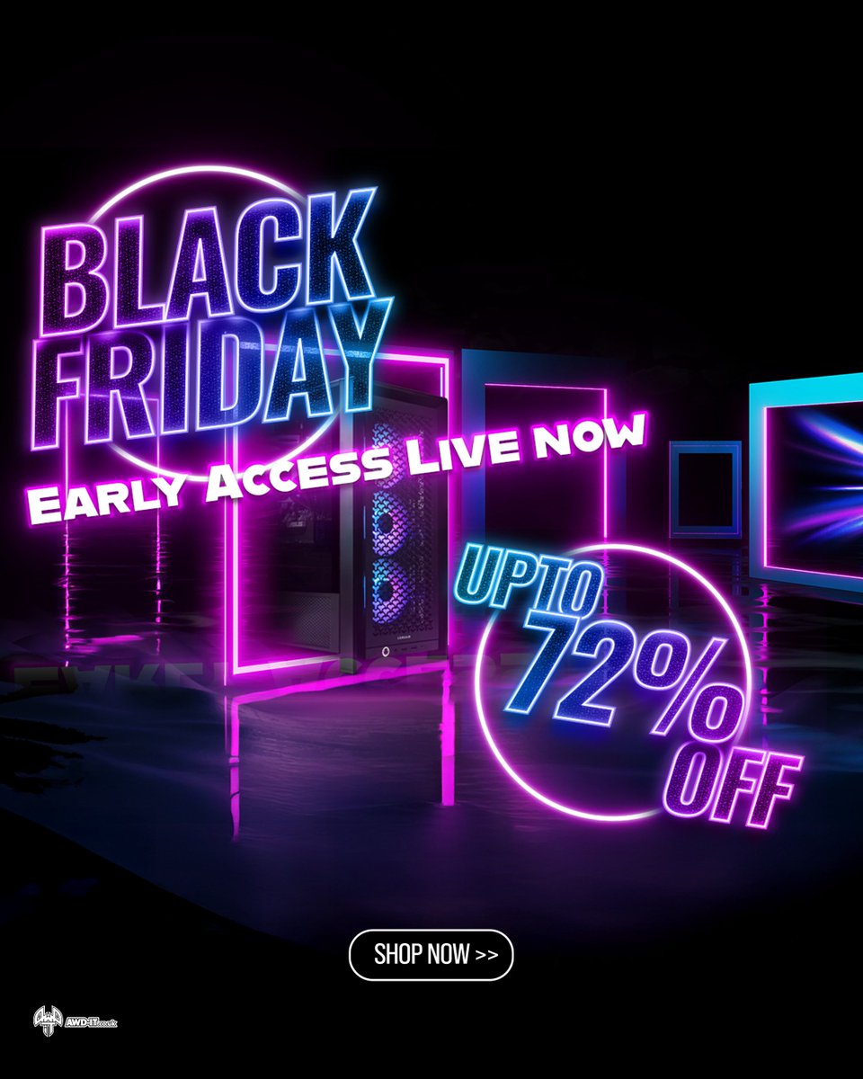Start the weekend right — with massive savings. 💸

Black Friday early access is now live, offering up to 72% off gaming PCs, components, and more.

Don’t wait around. The best deals always go first 👇

SEE MORE - tinyurl.com/yjrmm7dn

#AWDIT #BlackFriday #GamingPC
