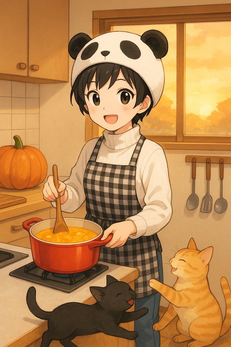 こんばんは🌛

ハロウィンの後片付けをかねて、かぼちゃスープを作りました🎃
実家に帰ったとき、神棚の父の写真の前に大きなかぼちゃがお供えされていて笑
 ハロウィンが終わったので、ありがたく「お供えかぼちゃ」でスープに。母の神棚センス、いつも自由で楽しいです😆