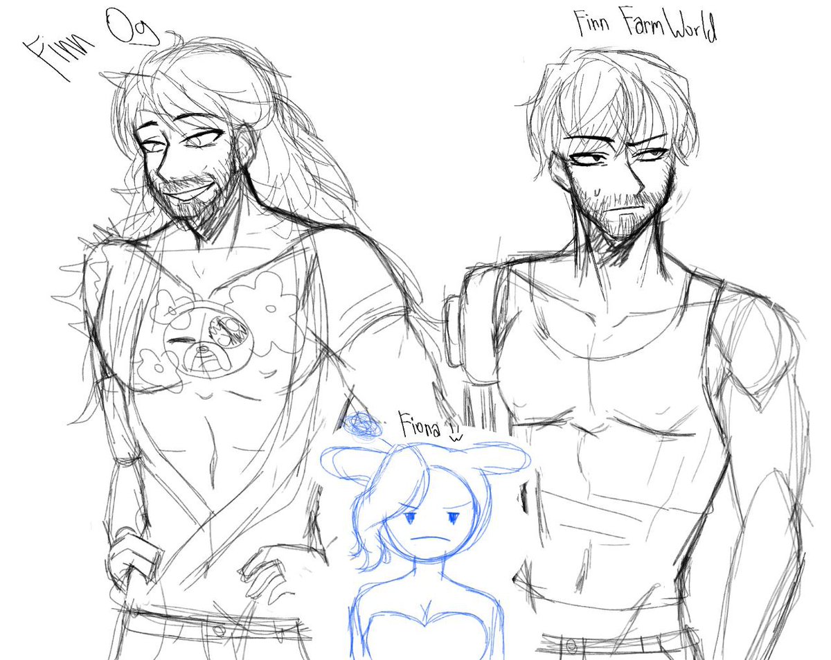 In the middle of doing comms, I had an urge to draw these three

#fionaandcake #finnthehuman #adventuretime