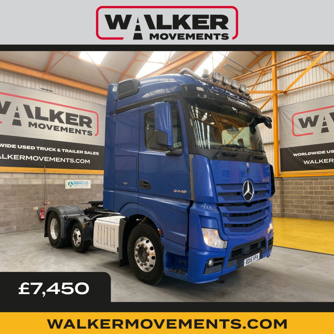 Walkermovement1's tweet image. ** DRIVE AWAY TODAY **

2015 #MERCEDES #ACTROS 2448 STREAMSPACE *EURO 6* 6X2 TRACTOR UNIT – BD15 VPA

View the full details, pictures and walk around video of this truck on our website: walkermovements.com/vehicles/merce…