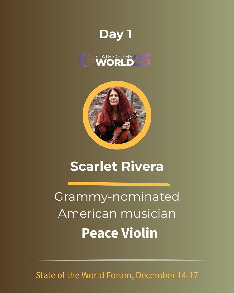SoTWForum's tweet photo. Day 1 speakers and performers include @chrisbledsoeufo @lynne_twist @DrPippaM @patrickmccollum @scarletrivera13. For full line up visit https://t.co/maSeg7aBtt
#StateOfTheWorldForum #IndigenousWisdom #GlobalCommunity #uap #uapexperiencer #elders #fourintelligences https://t.co/fCRmRa079a