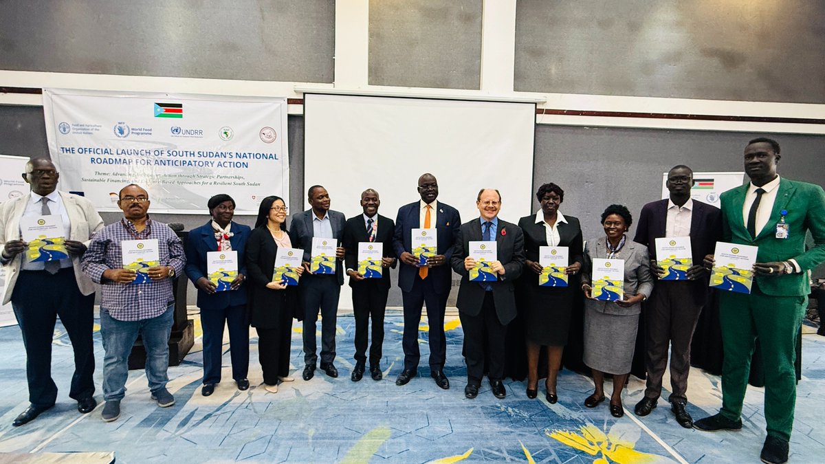 FAOSouthSudan's tweet image. 🚀 A milestone for #SouthSudan!

@FAO, @WFP, @IGAD_CPAC &amp;amp; the Ministry of Humanitarian Affairs &amp;amp; Disaster Management have launched the National Roadmap for #AnticipatoryAction - turning early warning into early action to protect lives &amp;amp; livelihoods before #Disasters strike 🌾🌍
