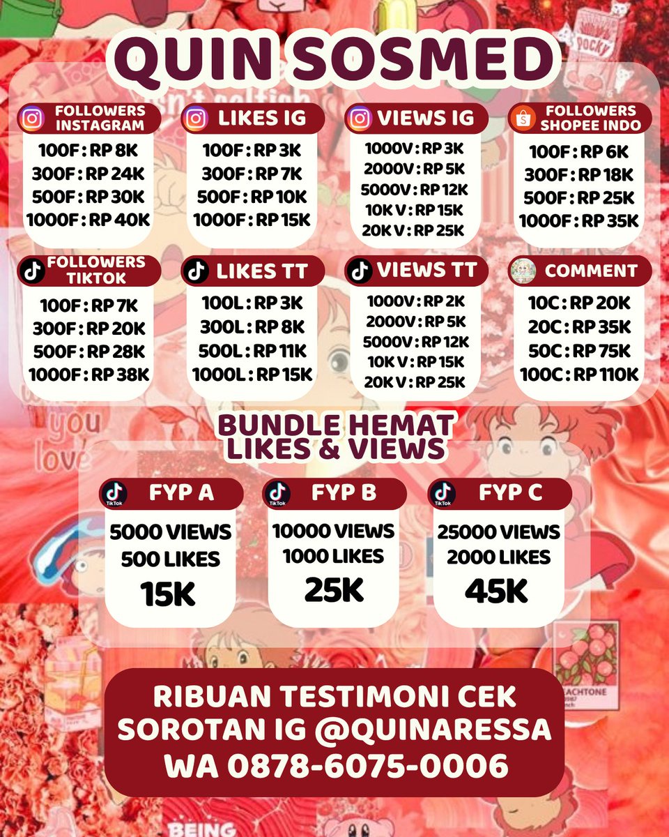 REI03 / jual followers ig tiktok shopee indo tweet media