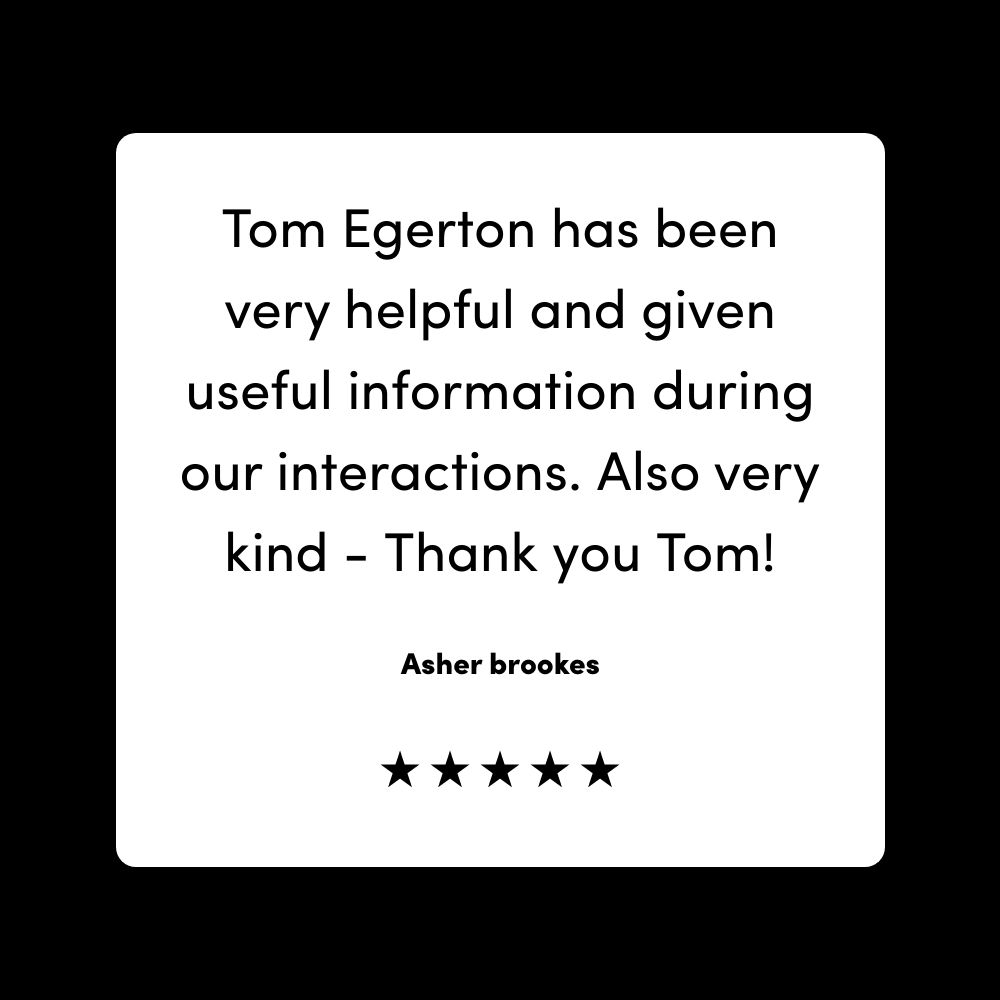 ArchitectureSoc's tweet image. &quot;Tom Egerton has been very helpful and given useful information during our interactions. Also very kind - Thank you Tom!&quot;

Thanks for the review Asher brookes.

If you would like to find more reviews from our clients or would like to leave your own then click this link here:…