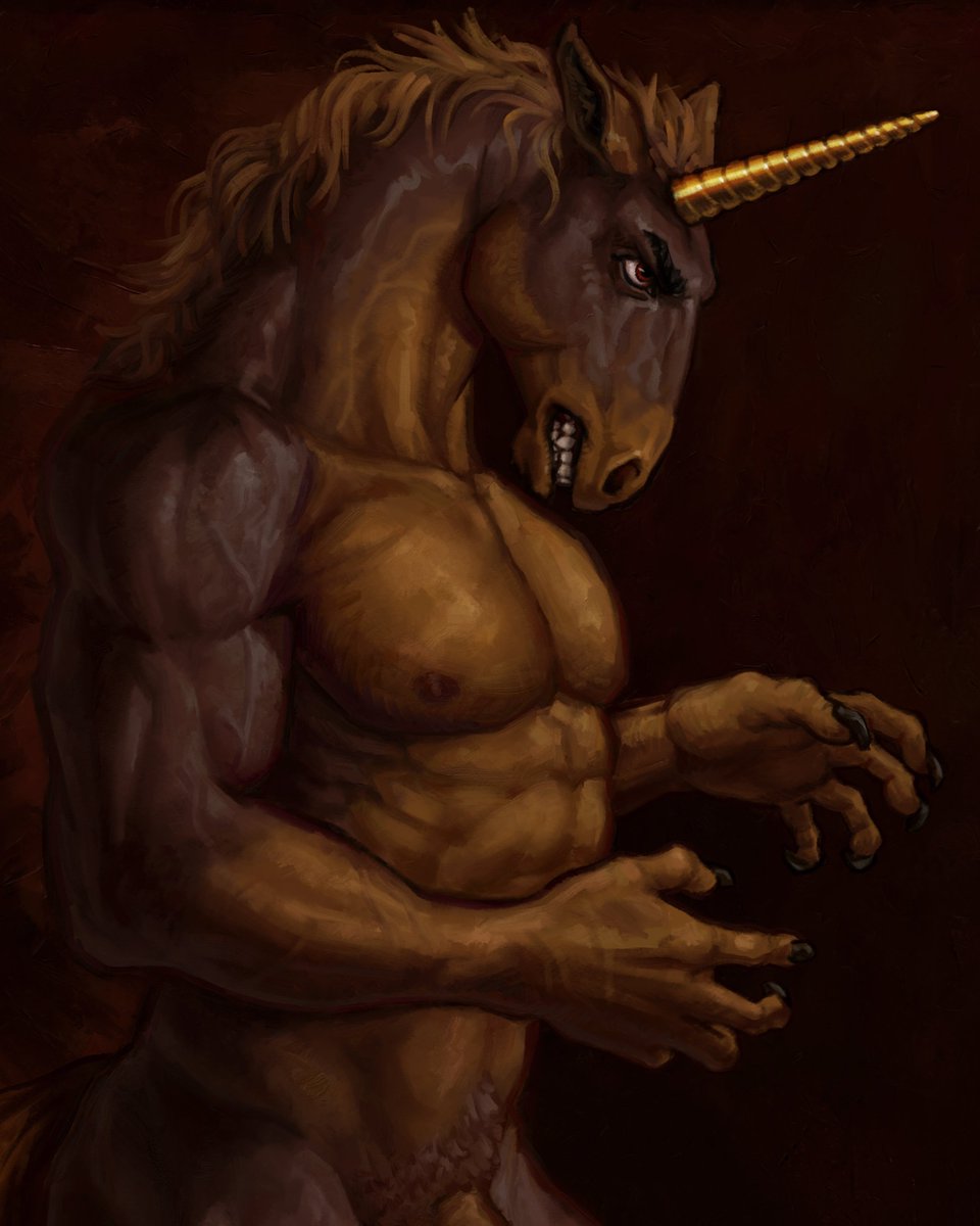 Reulin_'s tweet image. Day 6 of the #weretober: Carnivorous Unicorn 🦄

Unfortunately, I didn't manage to go very far with this year's weretober but I still wanted to at least finish this one

I'd like to thank @TFiddlerArt for hosting these each year, as each weretober helped me progressing immensely!