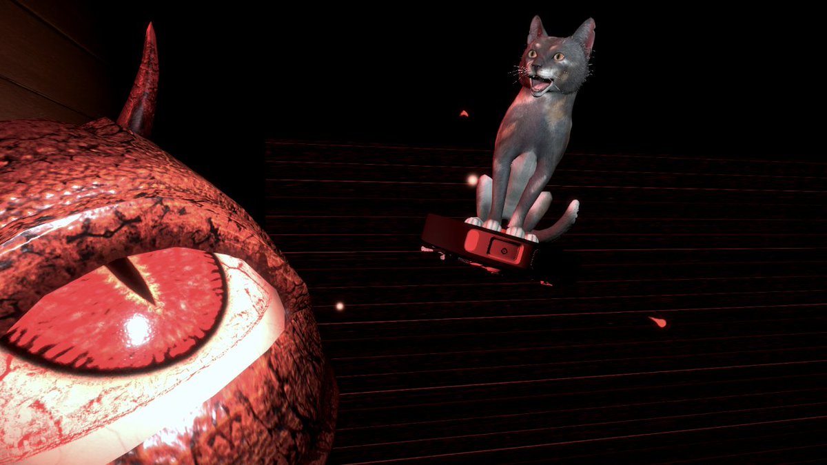 怖かったら猫に助けてもらうホラーゲーム『猫の手は救いの手』 ストアページ公開中！

数多の悪霊に襲われても大丈夫、幽霊猫たちが悪霊をぼこぼこにしてくれる！（ただし三回まで…）  

ウィッシュリストの登録をよろしくお願いします！
store.steampowered.com/app/4040170/_/

#スーパーゲ制デー　#indiedev