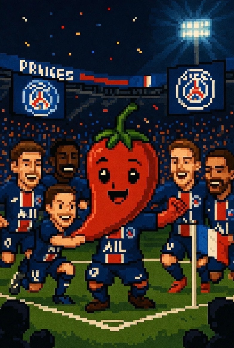 $PEPPER finally made the transfer of the season — straight to PSG! 💙❤️
The team’s never been this spicy! 🌶️🔥