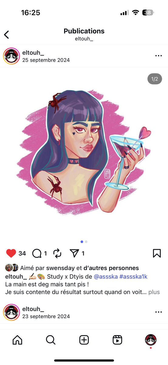 Y’a un an je dessinais ça, les progrès sont réels 🙌🏻